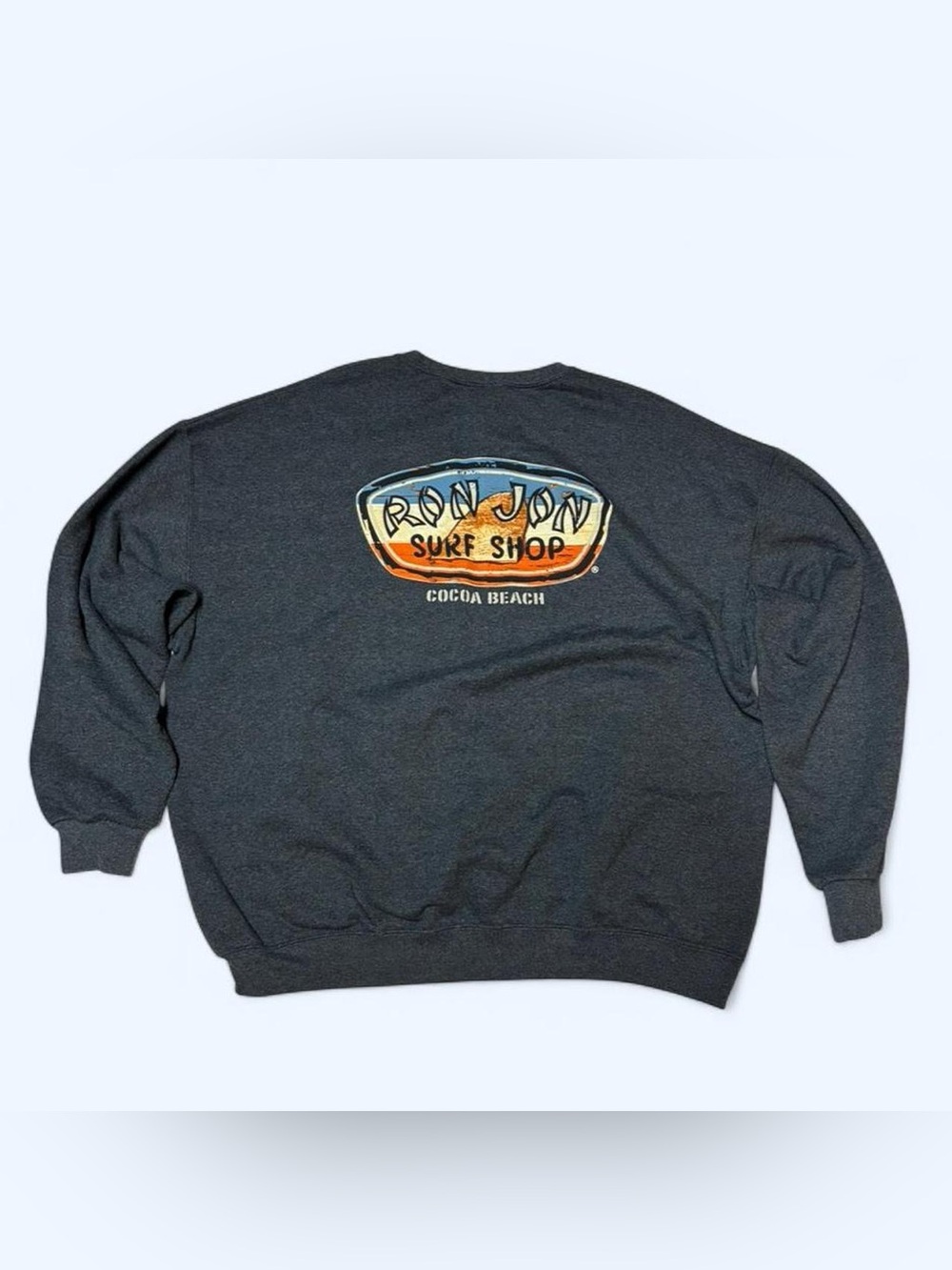 Ron Jon Surf Shop Sweatshirt Mens
XXL Gray Cocoa Beach Crewneck Pullover Surfer
